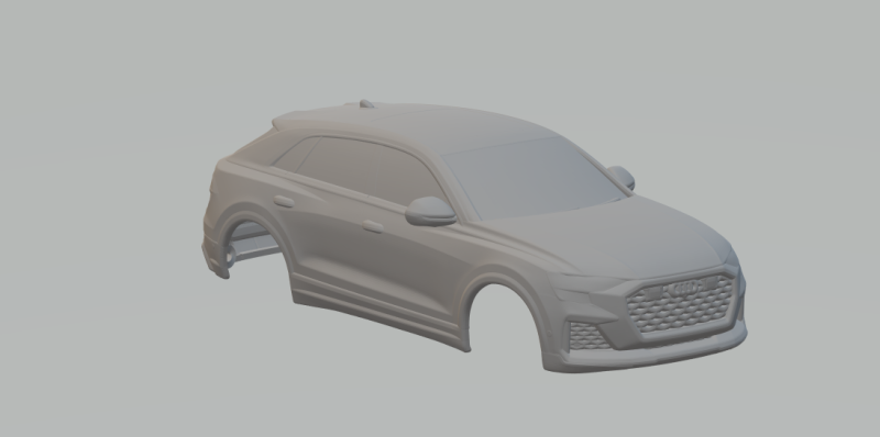 Audi q8rs closed 3D Druckmodell .c4d .max .obj .3ds .fbx .stl .blend