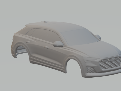 Audi q8rs closed 3D Print Model