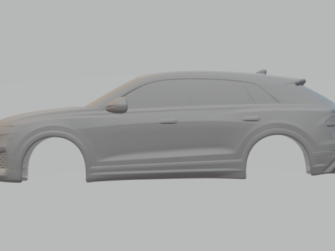 Audi q8rs closed 3D Druckmodell