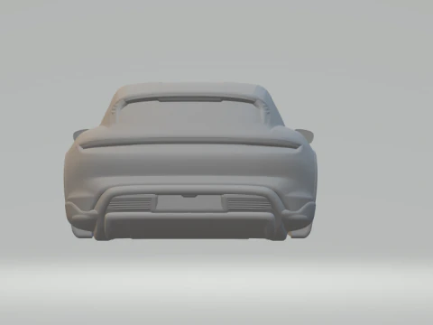 Porsche Taycan Sport Turismo closed 3D Print Model