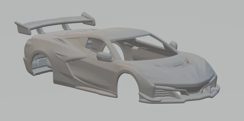 Chevrolet corvette zr1 3D Print Model .c4d .max .obj .3ds .fbx .stl .blend