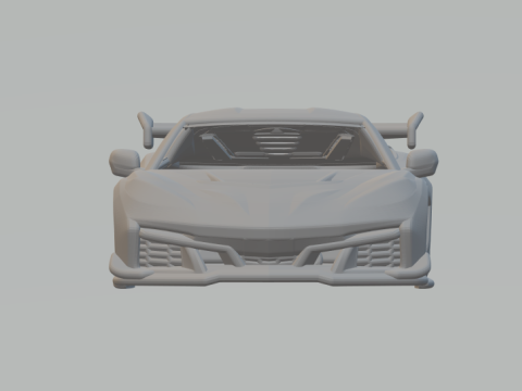 Chevrolet corvette zr1 3Dプリントモデル
