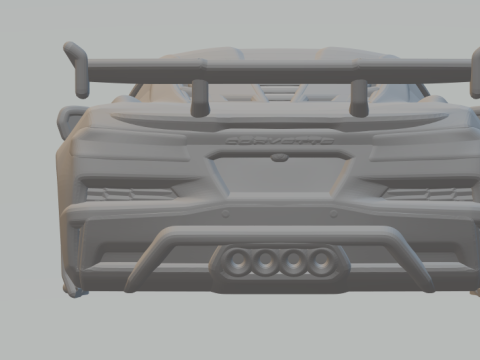 Chevrolet corvette zr1 3Dプリントモデル