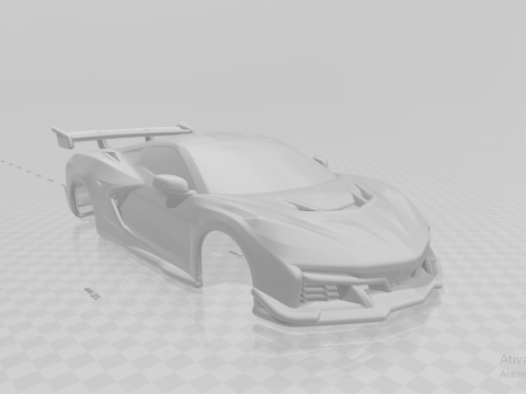 Chevrolet corvette zr1 closed 3D Print Model