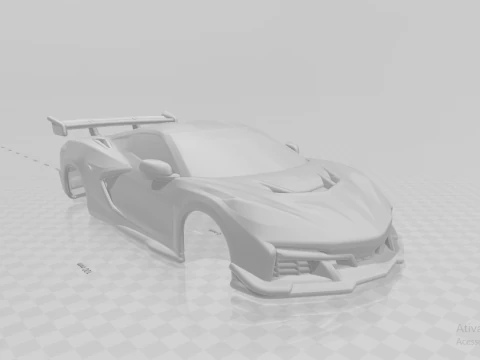 Chevrolet corvette zr1 fermée Modèles 3D en vedette