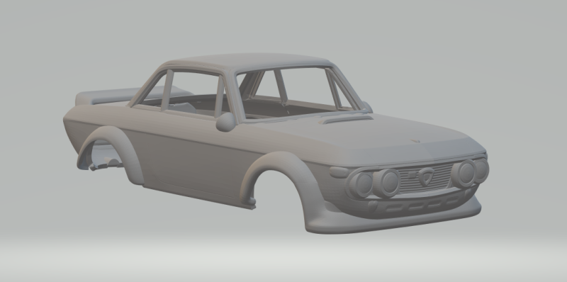 Lancia fluvia 3Dプリントモデル .c4d .max .obj .3ds .fbx .stl .blend 