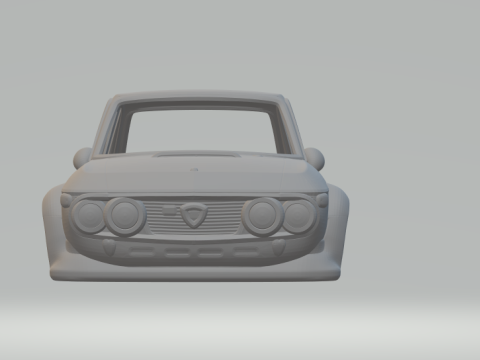 Lancia fluvia 3Dプリントモデル
