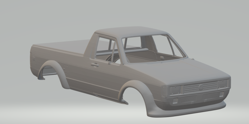 Volkswagen caddy race 1 3D Druckmodell .c4d .max .obj .3ds .fbx .stl .blend 