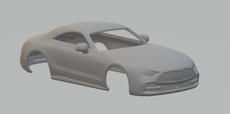 Mercedes-Benz Maybach SL 3D Print Model .c4d .max .obj .3ds .fbx .stl .blend 