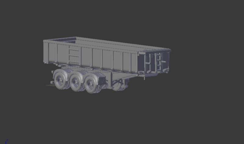 Trailer old dumper br 3D 打印模型 .c4d .max .obj .3ds .fbx .stl .blend 