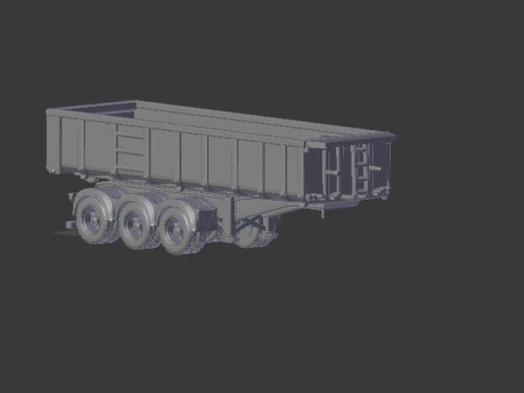 Причіп старий самоскид бр 3D Принт Модель