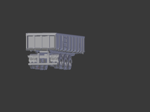 Trailer old dumper br 3D 打印模型
