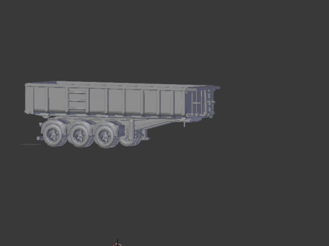 Trailer old dumper br 3D 打印模型