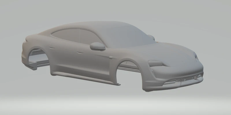 Porsche Taycan 3D Print Model .c4d .max .obj .3ds .fbx .stl .blend 