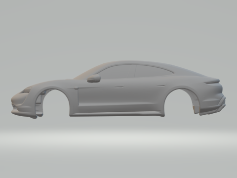 Porsche Taycan Model Cetak 3D