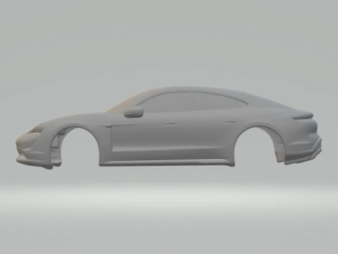 Porsche Taycan 3D Print Model