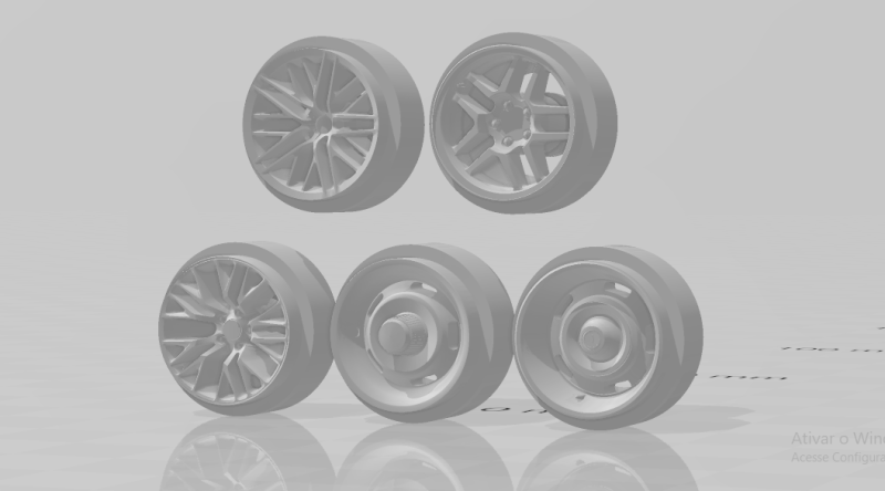 Corvette rims 3D Print Model .c4d .max .obj .3ds .fbx .stl .blend 