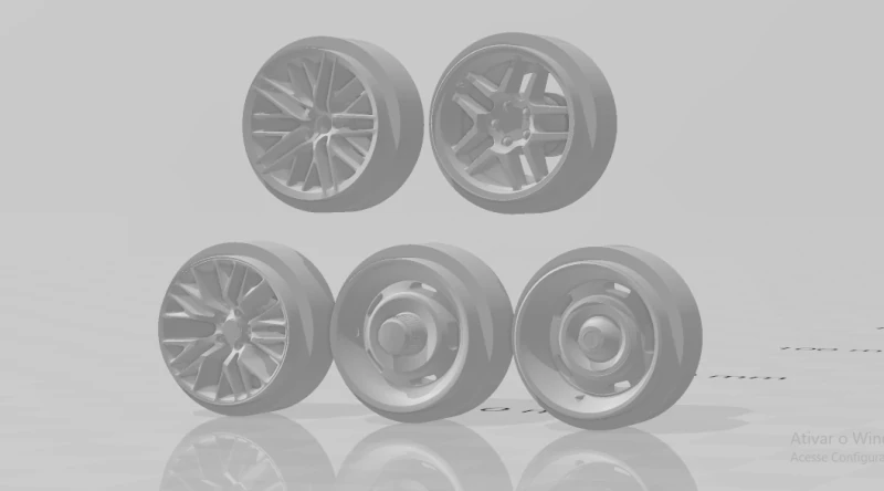 Corvette rims 3D Print Model .c4d .max .obj .3ds .fbx .stl .blend 