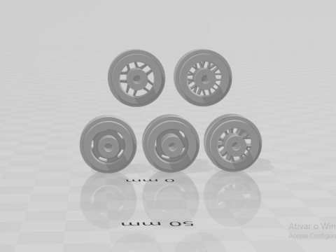 Corvette rims 3D Print Model