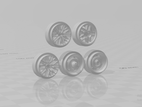 Corvette rims 3D Print Model