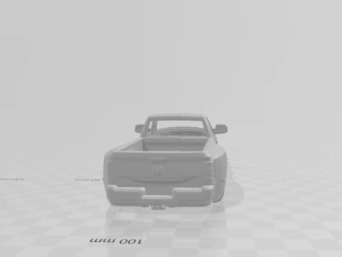 Ram single cab 3D Print Model