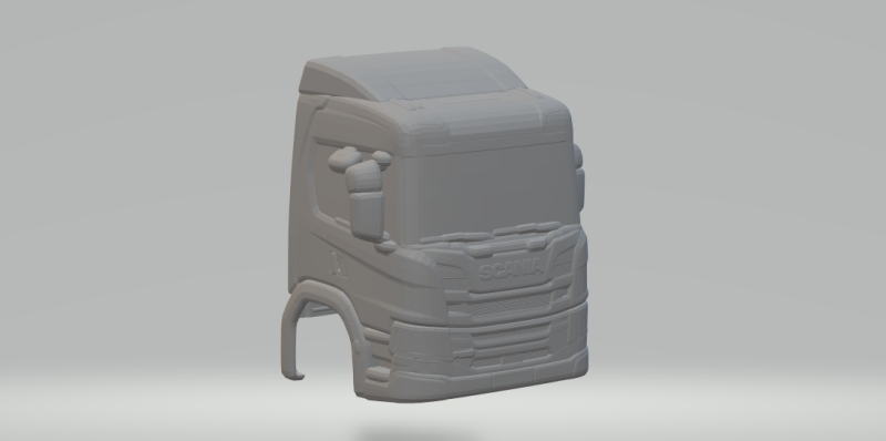 Scania p cabin Model Cetak 3D .c4d .max .obj .3ds .fbx .stl .blend