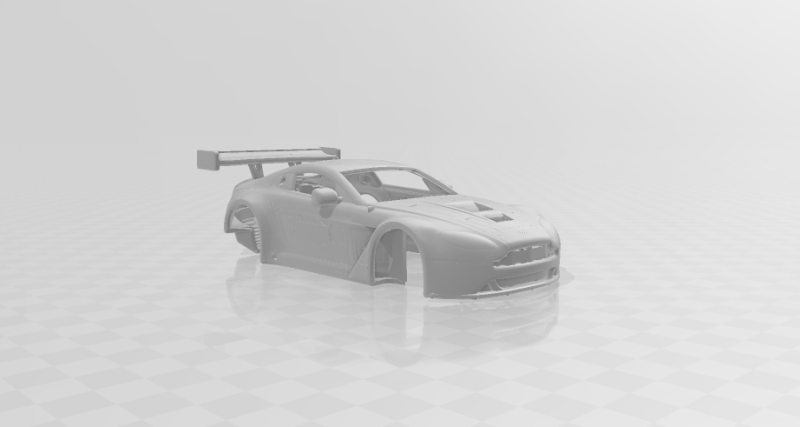 Auto da corsa Aston Martin Modello di stampa 3D .c4d .max .obj .3ds .fbx .stl .blend