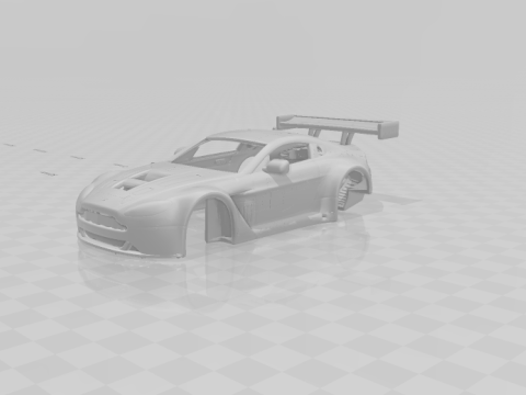 Auto da corsa Aston Martin Modello di stampa 3D