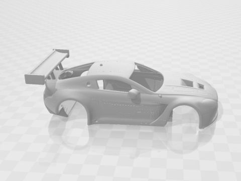 Auto da corsa Aston Martin Modello di stampa 3D