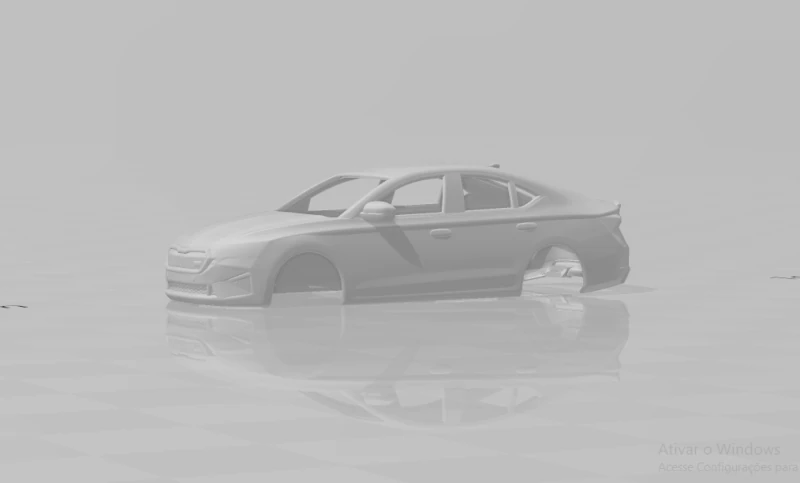 Skoda octavia 3D Print Model .c4d .max .obj .3ds .fbx .stl .blend