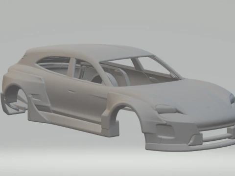 Porsche Taycan Sport Turismo custom 3D Print Model