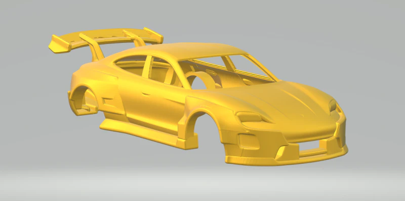 Porsche Taycan 3D Print Model .c4d .max .obj .3ds .fbx .stl .blend 