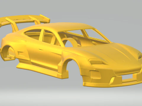 Porsche Taycan 3D Print Model