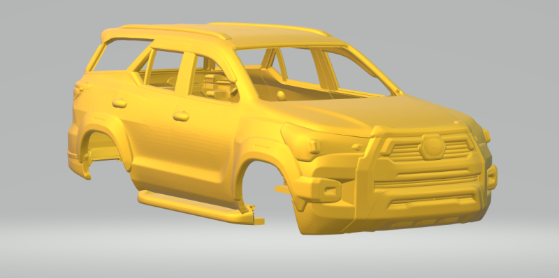 Toyota Fortuner sw4 custom 3D 打印模型 .c4d .max .obj .3ds .fbx .stl .blend
