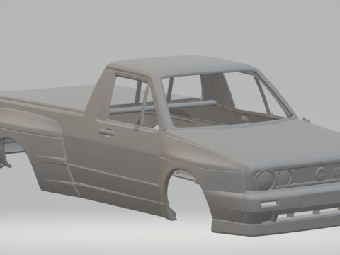 Vw caddy custom 3D Baskı Modeli