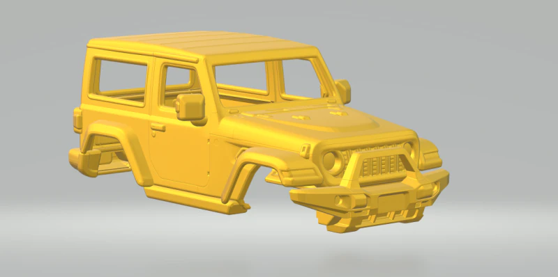 Jeep wrangler 3D Print Model .c4d .max .obj .3ds .fbx .stl .blend