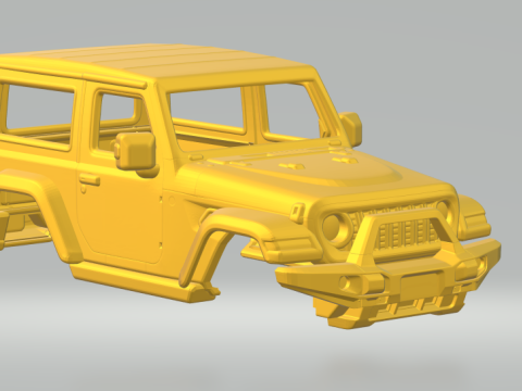 Jeep wrangler 3Dプリントモデル
