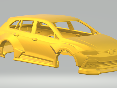 Volkswagen golf variant custom 3D प्रिंट मॉडल