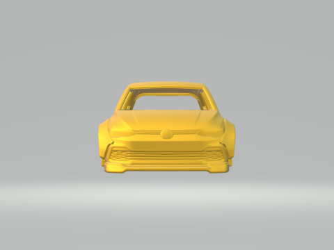 Volkswagen golf variant custom Modèles 3D en vedette