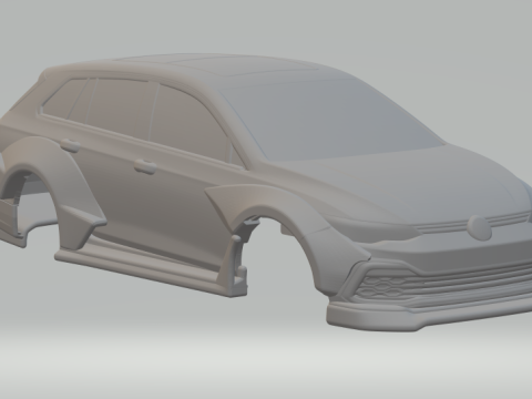 Volkswagen golf variant custom 3D प्रिंट मॉडल