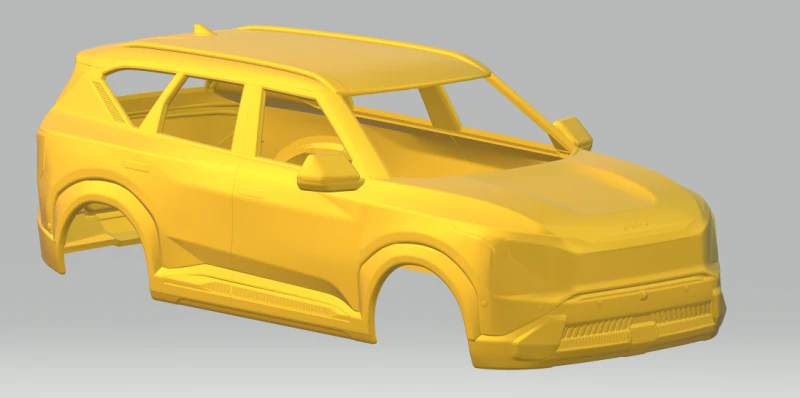 Kia ev9 3D Print Model .c4d .max .obj .3ds .fbx .stl .blend 