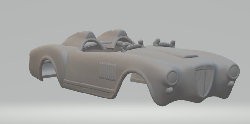 Lancia aurelia race car 3D 打印模型 .c4d .max .obj .3ds .fbx .stl .blend 