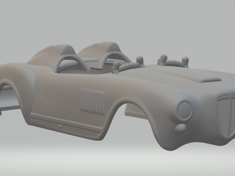 Lancia aurelia race car 3Dプリントモデル