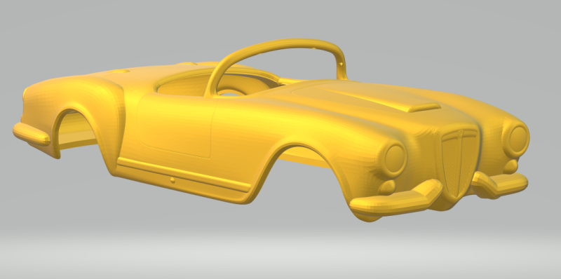 Lancia aurelia 3D 打印模型 .c4d .max .obj .3ds .fbx .stl .blend 