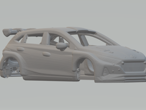 Hyundai i 2o rally 3D Druckmodell
