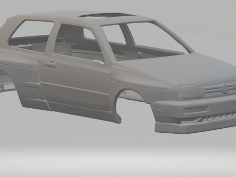 Кастом Vw Golf 3D Принт Модель