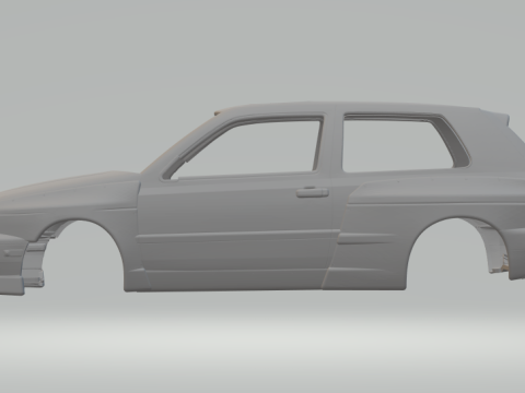 Vw golf custom Modello di stampa 3D