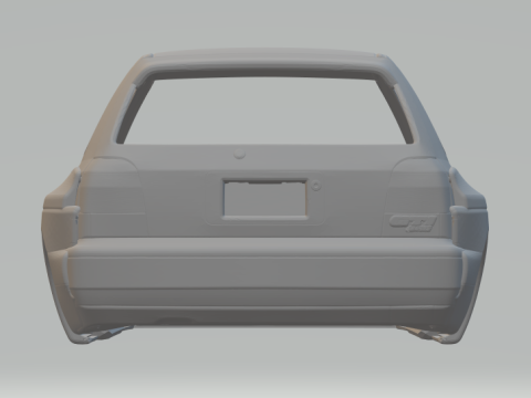 Vw golf custom Modello di stampa 3D