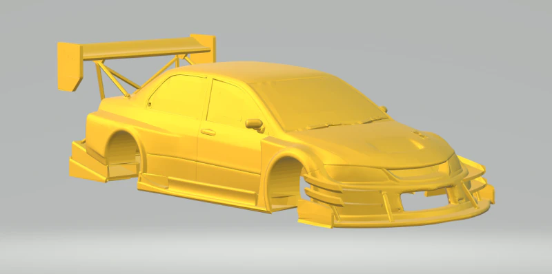 Lancer custom extreme 3D Print Model .c4d .max .obj .3ds .fbx .stl .blend 