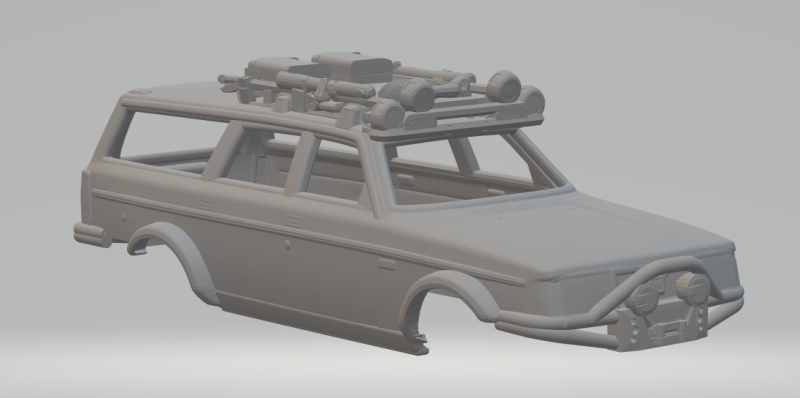 Volvo extreme custom 3D 打印模型 .c4d .max .obj .3ds .fbx .stl .blend